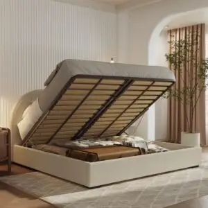 Cloud - Boucle Upholstered Storage Bed